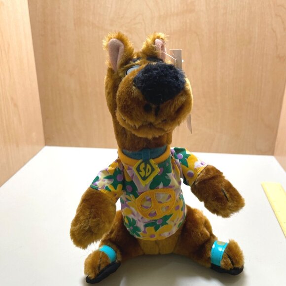 Scooby-Doo Cartoon Network Plush Toy In Floral Shirt - Collectible 10" Stuffed A - Picture 8 of 11